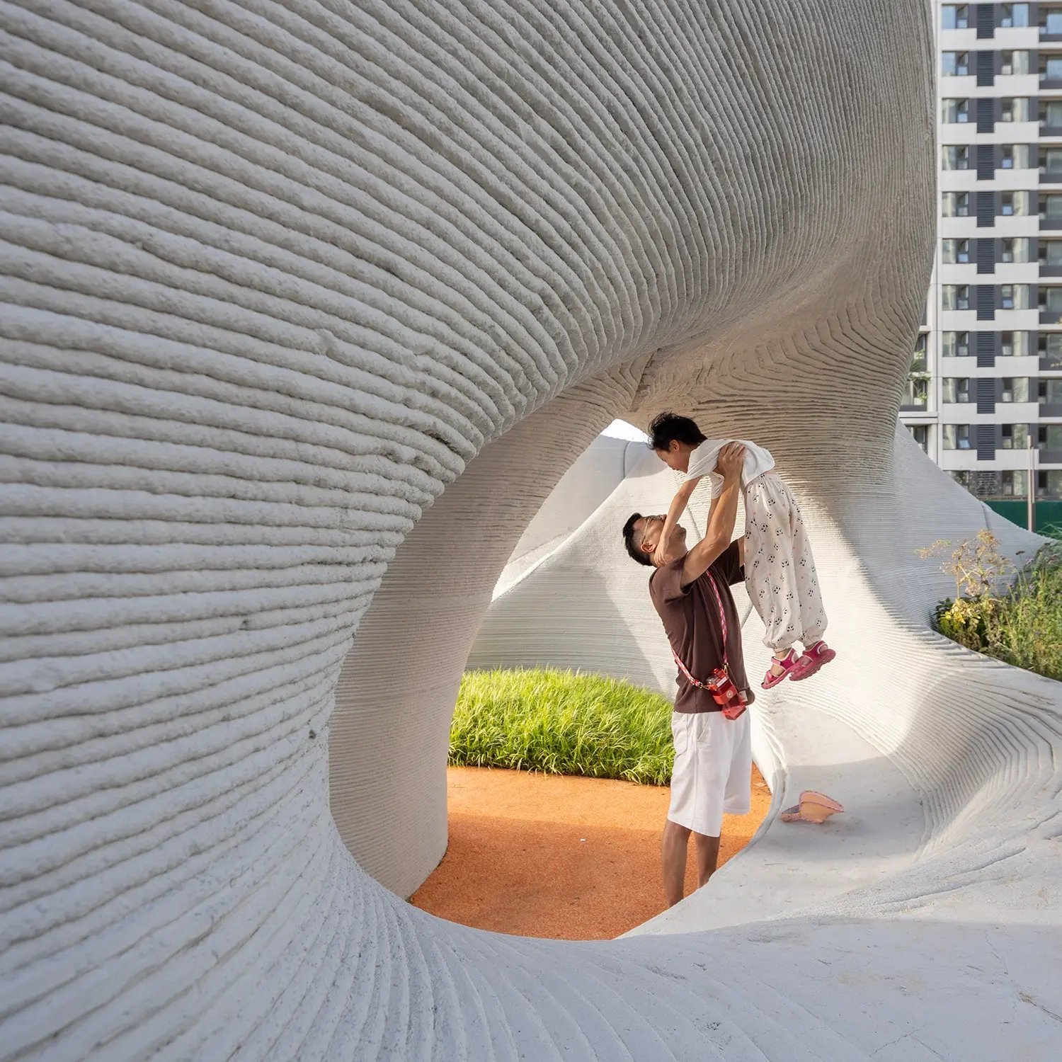 Boulder Park 3D Concrete Printed Playground, Xisui Design, Photography by CHENIN Visual, China