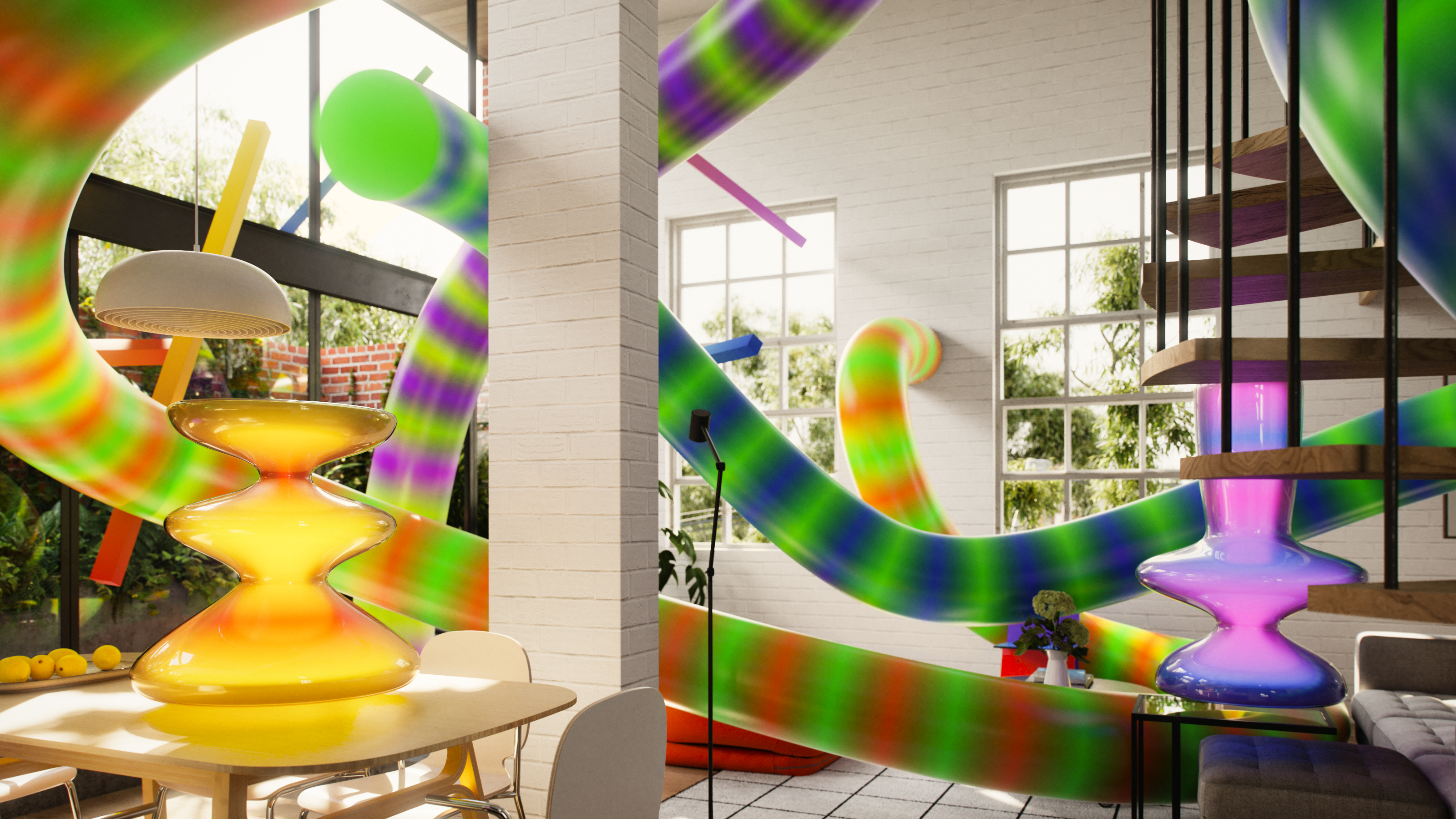 Kaleidoscopic Home by Tin & Ed for SPACE10 and IKEAs Everyday Experiements, Denmark