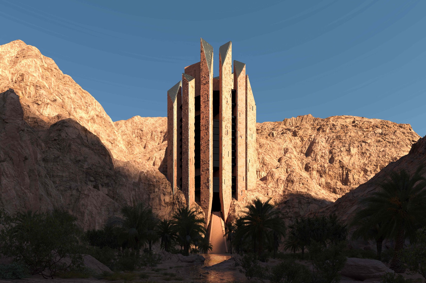 Leyja oasis resort Neom, Saudi Arabia- Photography supplied by Habitas