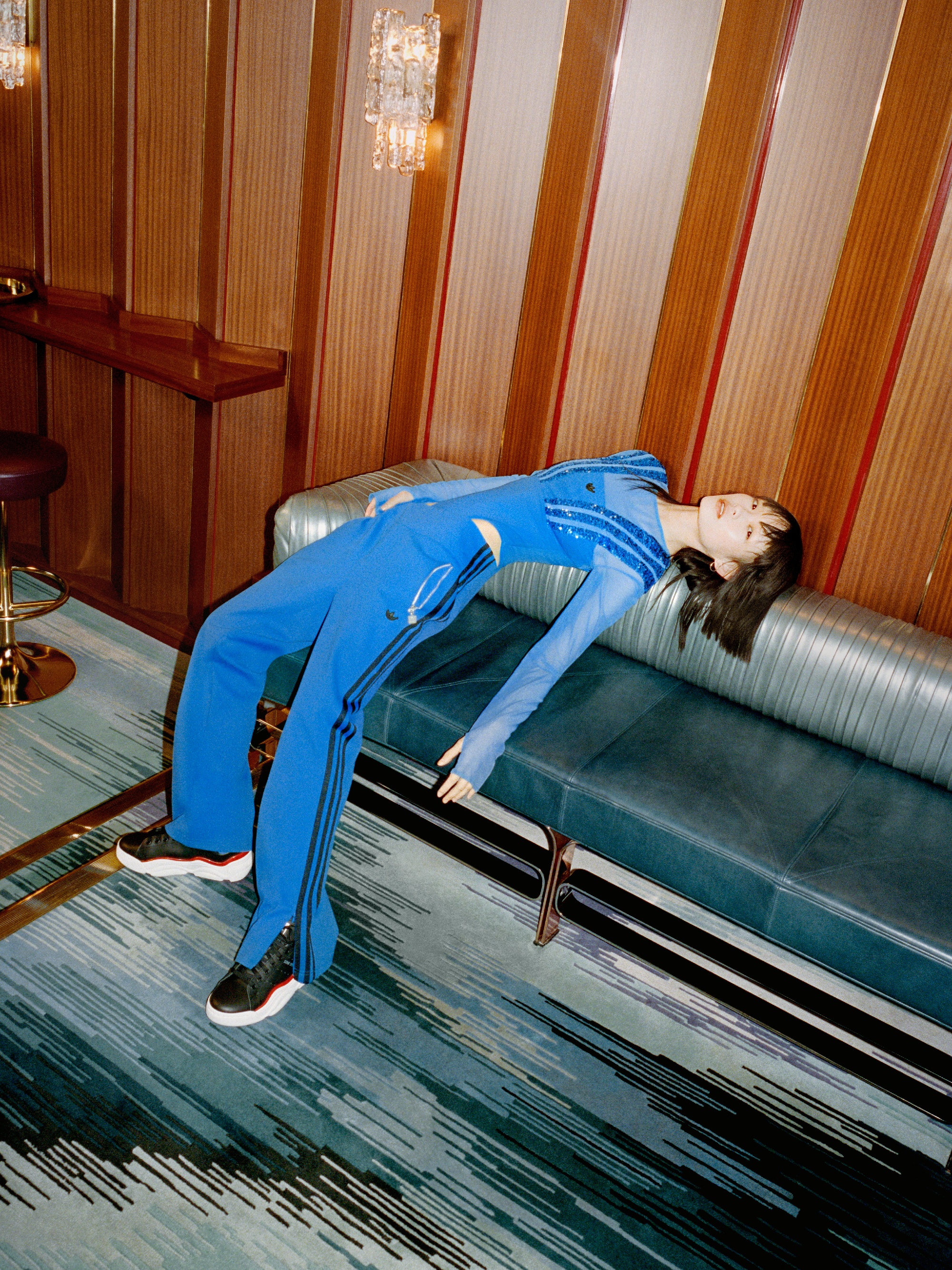 Stan Smith styled with Blue Version collection by adidas Originals, US-1
