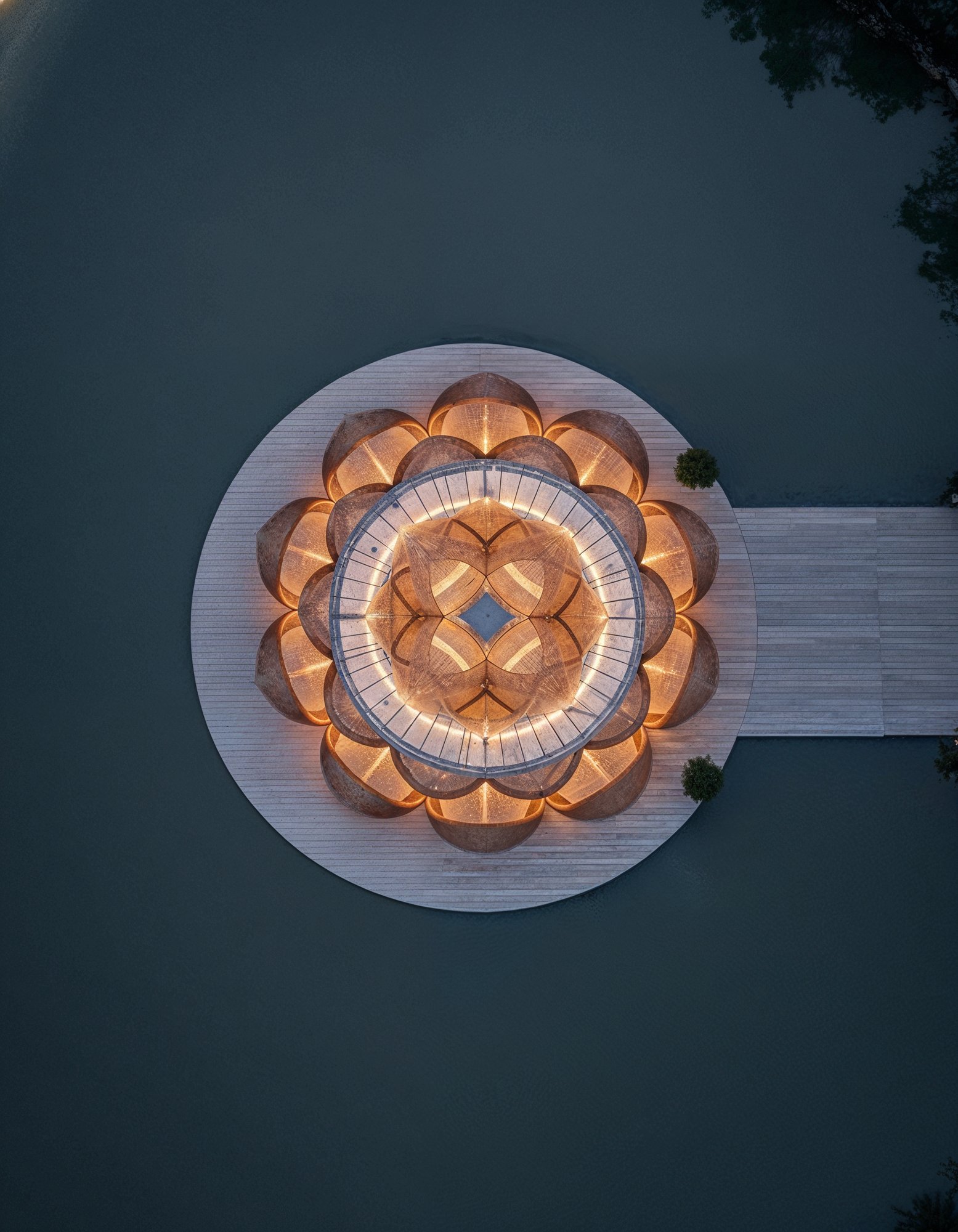 The lotus pavilion by Vojtek Morsztyn Studio, London